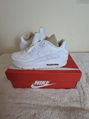 Nike Air Max White Leather Sneakers